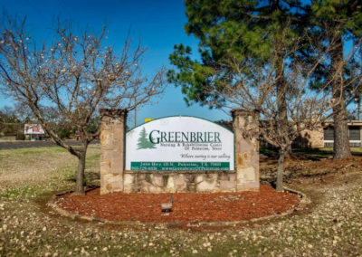 Greenbrier monument sign